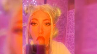 Huge eye tease suck