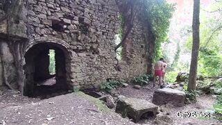 they discover us fucking inside the forest
