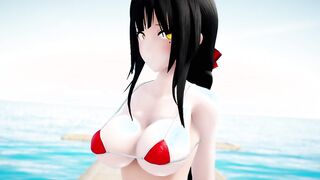 【MMD R-18 yo SEX DANCE】KANGXI Kiss me Rough Sex On The Beach beauty Twat Banged [CREDIT BY] Shark100