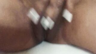 Rubbing my small clitoris