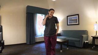 Nurse Step Cougar Bathes & Comforts Wheelchair Tied Son