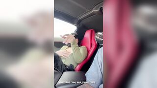 GREAT SLOPPY ROAD BLOWJOB