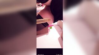 Doble penetracion por dos vibrators anal y vaginal