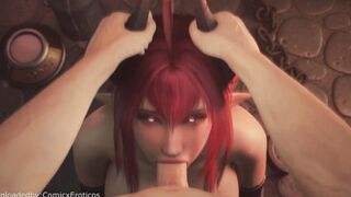 Face Fucking 1 sexy Succubus! (w/Sound)