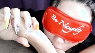 Sloppy bj with titfuck