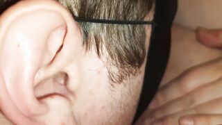 Close up eating brings her fat bushy twat to shaking orgasm