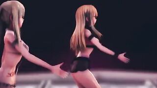 mmd r18 Persecutory delusion mobile chick Graf & amp Bismarck kancolle 3d cartoon nsfw ntr