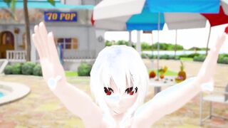 【MMD R-19 year old SEX DANCE】HAKU Tóxic Rough Sex Cutie insane plowed hard sex sexy buttocks [CREDIT BY] Shark100