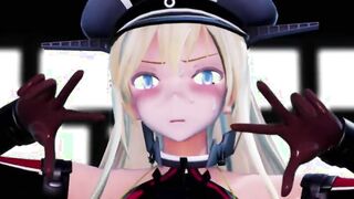 mmd r18 Gimme Gimme Bismarck kancolle penis sucker cum drink 3d cartoon