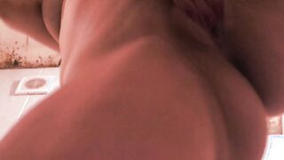 I hid inside the restroom and masturbate, everyone has nowhere else to finish