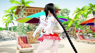 【MMD R-18 year old SEX DANCE】IIIUSTRIOUS, KANGXI Kiss me Delicious insane screwed on the beach [CREDIT BY] Shark100