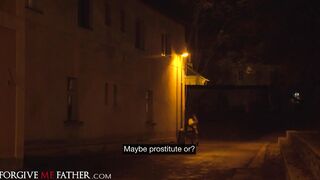 DEVIANTE - Inked Euro Dark Haired Pulls Out Hooters Before Hard