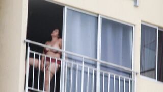 My neighbors loves to masturbate outdoor