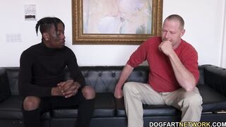 Red Haired Grey's cuckold dad ordered a big black cock for his hot