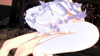 (pov) Ebony Lobelia CANT Resist BLOWING YOUR Penis Cartoon My Dress Up Darling