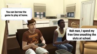 My son's ebony friend