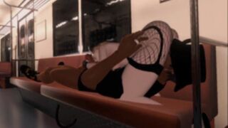 cunt with mouth Riding More Than Just A Train On Her Way Home | Vrchat