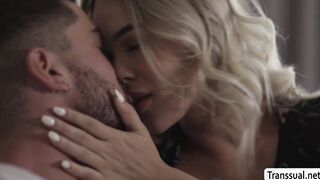 Slut TS barebacked by stepsis boyfriend