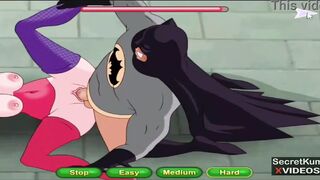 Batman Sex Party With Harley Quin Cat woman and Poison Ivy