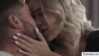 Horny TS barebacked by stepsis boyfriend