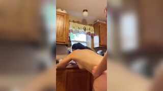Getting screwed inside the kitchen