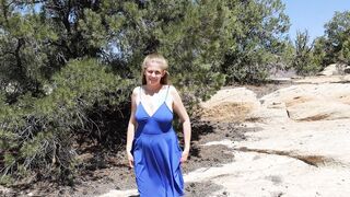 I love my toy and being nude into outdoors. titties and pussy out.