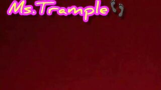 Public Blonde Giantess Fem Dom point of view Filthy Foot Trample Bad Feet Sub Dog Humilation