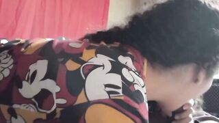 Bbw blowing huge penis early into the morning