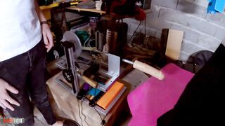 Testing the new pounded machine with Agatha Dreadlocks having multi