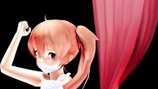 【MMD】Girls + Sex-Dildo inside the end (Bonus)【R-18】