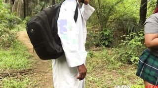 Local Doctor Doing Practical Into The Forest With College Girl Amateur