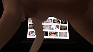 Cougar has anal inside the livingroom