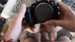 Unpacking the new camera ended into sexy sex