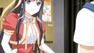 Hentai Anime Licking the Cunt of a Beauty women Vendor into front of her clients