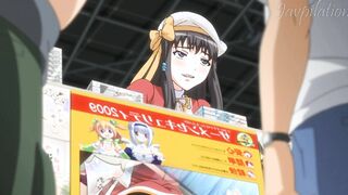 Hentai Anime Licking the Cunt of a Beauty women Vendor into front of her clients