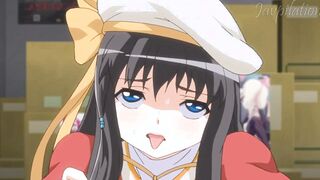 Hentai Anime Licking the Cunt of a Beauty women Vendor into front of her clients