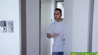 familystoned.com-Eveline Dellai begs her stepbrohter Raul Costa not to says