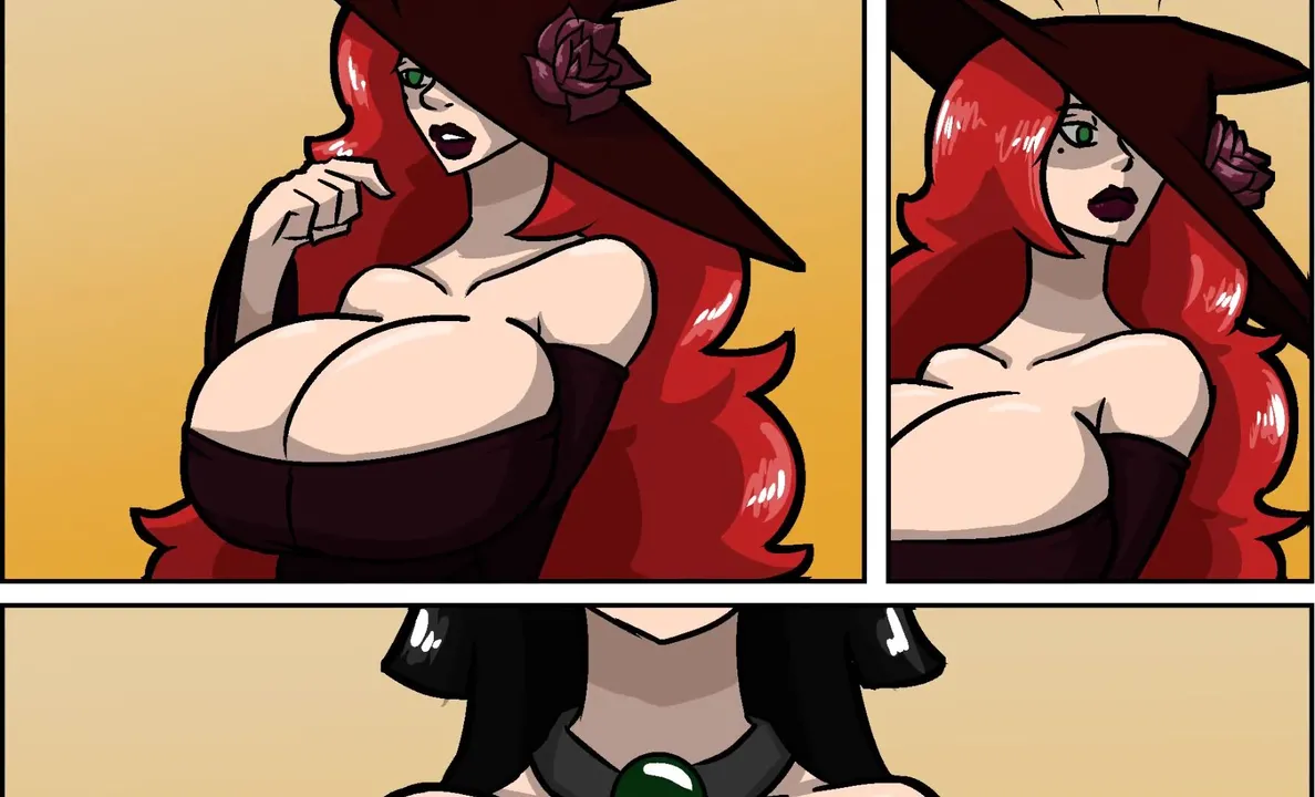 Witches breast expansion - animated comic