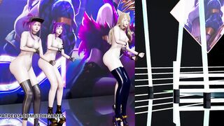 [MMD] Twice - More & More Naked Kpop Dance KDA Ahri Akali Kaisa Evelynn