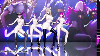 [MMD] Twice - More & More Naked Kpop Dance KDA Ahri Akali Kaisa Evelynn