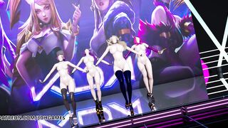 [MMD] Twice - More & More Naked Kpop Dance KDA Ahri Akali Kaisa Evelynn
