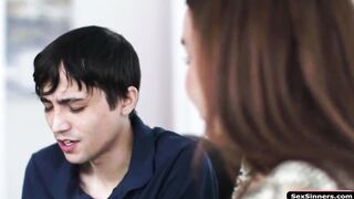 SexSinners.com - Bro fucks bullys big titted mommy as payback