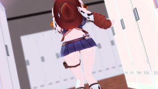 mmd r18 Tawawa MMD Ai chan shows off her cowgirl costume Troll's song Difference 3d anime nsfw ntr