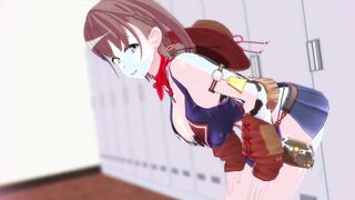 mmd r18 Tawawa MMD Ai chan shows off her cowgirl costume Troll's song Difference 3d anime nsfw ntr