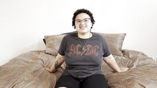 Casting Curvy: Big Tit Shy Newbie with GOOD CURVES Gets Cast
