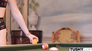 TUSHY Anal-Obsessed Lika loves the attention of 2 guys