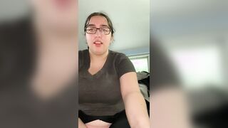 Bombshell unshaved 18 rips pants and soaks her lingerie