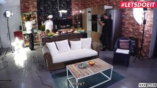XXXSHADES - Bae Girls Francis Belle &Angel Rush Fucks Expert Chef - LETSDOEIT