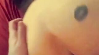 View to view how much cum was leaking down my vagina after