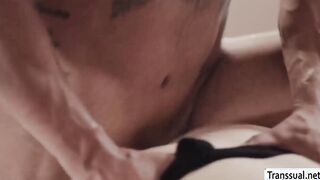Horny fat stepdad analed his TS stepteen